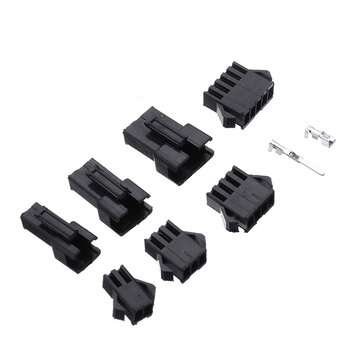 200pcs 2.54mm Dupont Terminal Male/Female Pin SM2.54 Cable Plug 2/3/4/5 Pin Electrical Jumper Header