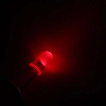 200pcs 5MM Red LED Diode Round Diffused Red Color Light Lamp F5 DIP Highlight