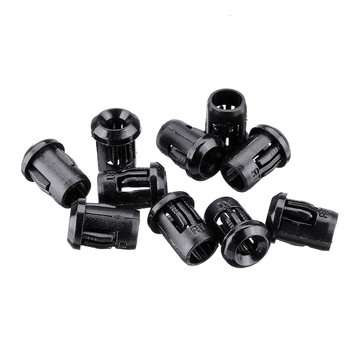 200pcs 3MM LED Holder Black Plastic Diode Lampshade Holder Clip Bezel Mount Light Case Cup Bezels Mo