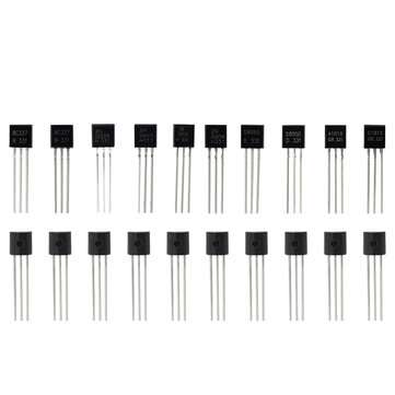 200pcs NPN PNP Transistor TO-92 Power Transistor 10 Values Each 20
