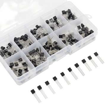 200pcs NPN PNP Transistor TO-92 Power Transistor 10 Values Each 20
