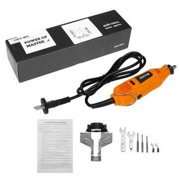 200W 30000R/Min Mini Rotary Drill Polisher Electric Grinder Portable Carpentry Engraving Grinding Po