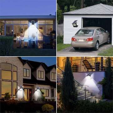 200W 332LED Solar Powered LED Floodlight Security Flood Light Spot Wall Lamp + Remote