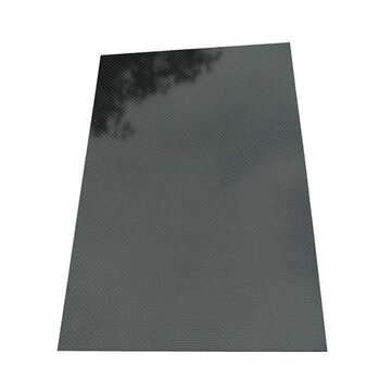 200x250x(0.5-5)mm 3K Black Plain Weave Carbon Fiber Plate Sheet Glossy Carbon ... (THICKNESS: 1.0MM)