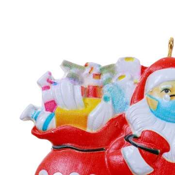 2020 Christmas Ornament Santa Wearing Mask In Quarantine Keepsake