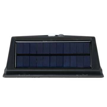 208LED Solar Powered Wall Light PIR Motion Sensor Outdoor Garden 3 Side Lamp