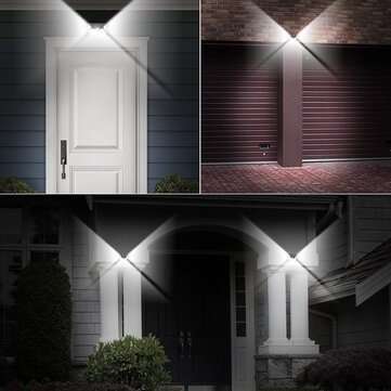 208 LED Solar Power PIR Motion Sensor Wall Light Outdoor Garden Lamp Waterproof