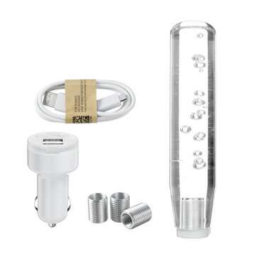 20cm / 15cm 12V Universial Bubble LED Light Shift Knob Gear Stick Drift Shifter (LENGTH: 200MM)