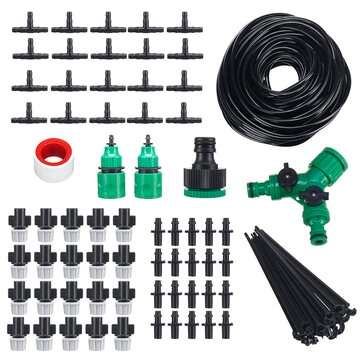 20M DIY Plant Self Watering Micro Drip Irrigation System Garden Hose Kits