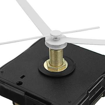 20mm Shaft DIY White Hands Quartz Movement Silent Mechanism Wall Clock Repair Parts