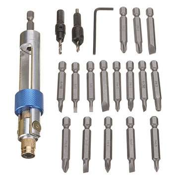 20pcs  1/4 Inch Hex Shank Drill Screwdriver Bit Driver Swivel Head Quick Change Tool