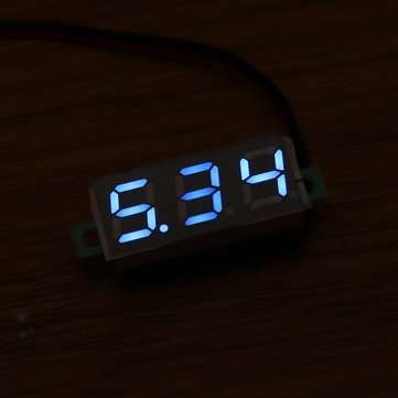 20pcs 0.28 Inch Two-wire 2.5-30V Digital Blue Display DC Voltmeter Adjustable Voltage Meter