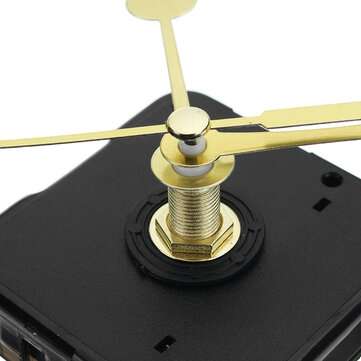 20mm Shaft Length Gold Hands Quartz Wall Clock Silent Movement Mechanism Repair Parts
