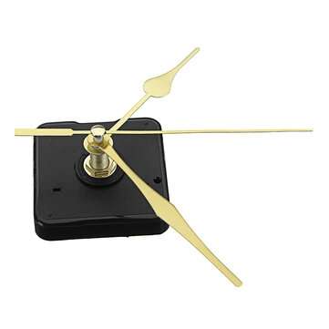 20mm Shaft Length Gold Hands Quartz Wall Clock Silent Movement Mechanism Repair Parts