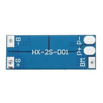 20pcs 2S 7.4V 8A Peak Current 15A 18650 Lithium Battery Protection Board With Over-Charge Discharge