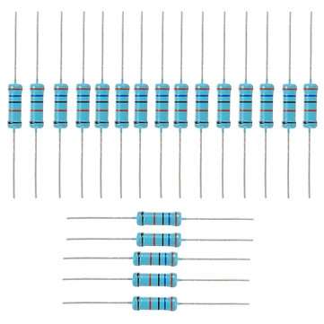 20pcs 2W 360KR Metal Film Resistor Resistance 1% 360K ohm Resistor