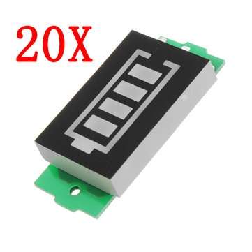 20pcs 3S Lithium Battery Pack Power Indicator Board Electric Vehicle Battery Power Indicator 12V Pow