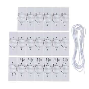 20pcs 3V SMD Lamp Beads with Optical Lens Fliter and 2M Wire for 32-65 inch LED TV Repair