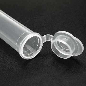 20Pcs 7mL Round Bottom Centrifuge Tube Clear Polypropylene EP Tube with Cap