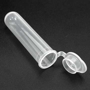 20Pcs 7mL Round Bottom Centrifuge Tube Clear Polypropylene EP Tube with Cap