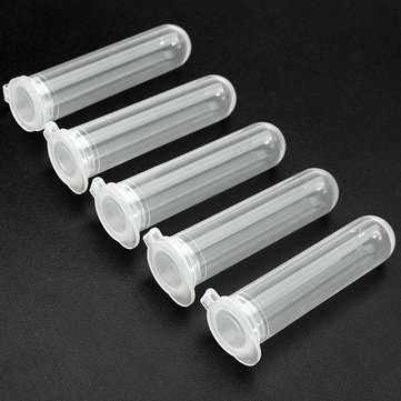 20Pcs 7mL Round Bottom Centrifuge Tube Clear Polypropylene EP Tube with Cap