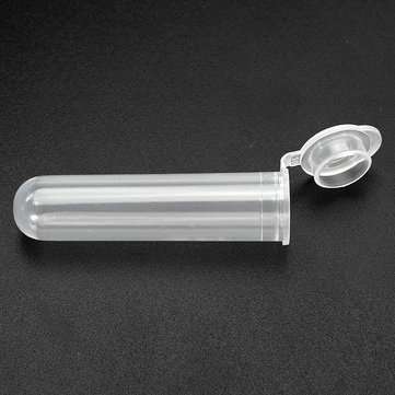 20Pcs 7mL Round Bottom Centrifuge Tube Clear Polypropylene EP Tube with Cap