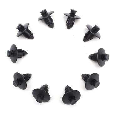 20pcs 8mm Rivets Trim Panel Fairing Clips Plastic Black For Suzuki Bumpers Sills Motorcycle 09409073