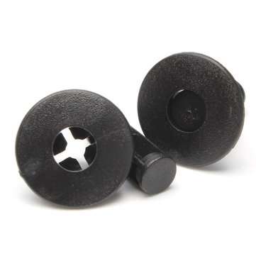 20pcs 8mm Rivets Trim Panel Fairing Clips Plastic Black For Suzuki Bumpers Sills Motorcycle 09409073