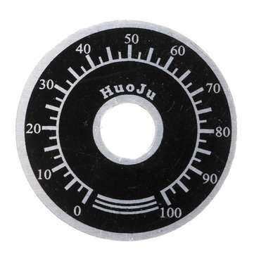 20pcs Adjustable Rotate Button Potentiometer 0-100 Scale Sheet