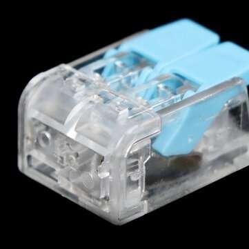 20PCS Blue and Red Mini Fast Wire Connectors Universal Wiring Cable Connector Push-in PCT-412 Box Ki