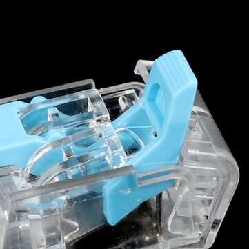 20PCS Blue and Red Mini Fast Wire Connectors Universal Wiring Cable Connector Push-in PCT-412 Box Ki