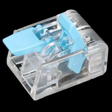 20PCS Blue and Red Mini Fast Wire Connectors Universal Wiring Cable Connector Push-in PCT-412 Box Ki