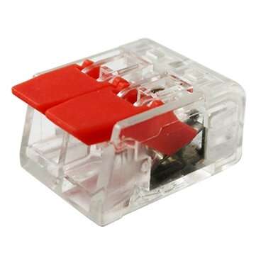 20PCS Blue and Red Mini Fast Wire Connectors Universal Wiring Cable Connector Push-in PCT-412 Box Ki
