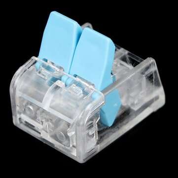 20PCS Blue and Red Mini Fast Wire Connectors Universal Wiring Cable Connector Push-in PCT-412 Box Ki