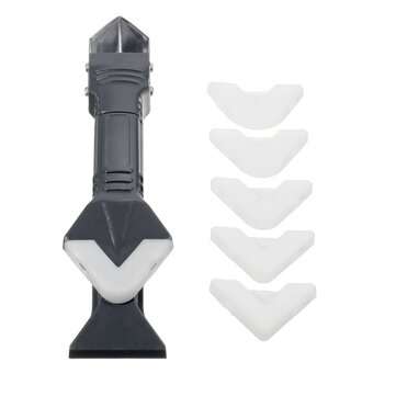 20Pcs Caulking Nozzle Tool Kit Silicone Sealant Finishing Tool Grout Scraper Caulk Remover for Door