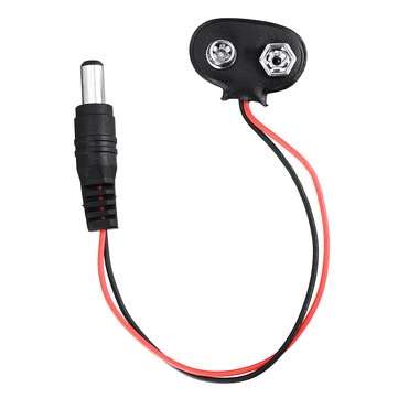 20pcs DC 9V Battery Button Power Plug Mega 2560 1280 UNO R3 132 9V Battery Buckle T Type Geekcreit f
