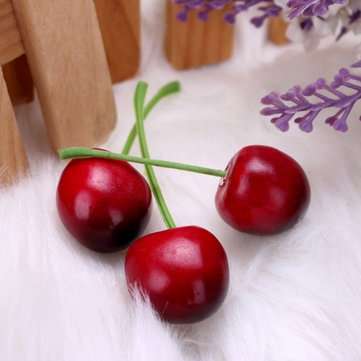 20pcs Foam Fruit Cherry Home Party kitchen Decorating Mould Learning Props