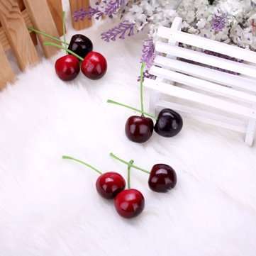 20pcs Foam Fruit Cherry Home Party kitchen Decorating Mould Learning Props