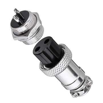 20pcs GX16-2 Pin Male And Female Diameter 16mm Wire Panel Connector GX16 Circular Aviation Connector