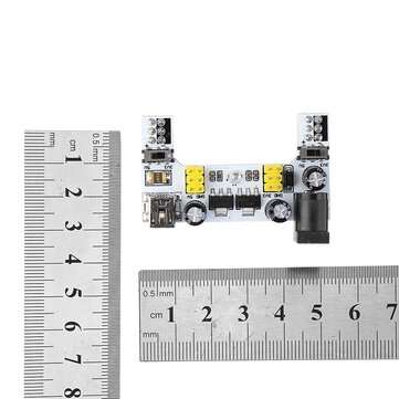 20Pcs MB102 2 Channel 3.3V 5V Breadboard Power Supply Module White Breadboard Dedicated Power Module