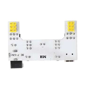 20Pcs MB102 2 Channel 3.3V 5V Breadboard Power Supply Module White Breadboard Dedicated Power Module
