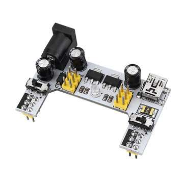 20Pcs MB102 2 Channel 3.3V 5V Breadboard Power Supply Module White Breadboard Dedicated Power Module