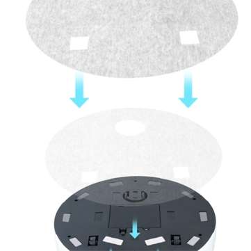 20pcs Mop Clothes Replacements for 3 in 1  T01 Self Navigated Smart Robot Automatic Sweeper Vacuum C