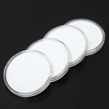 20Pcs Plastic Round Coin Holder Portable Storage Case Boxes Container 5 Size Pad