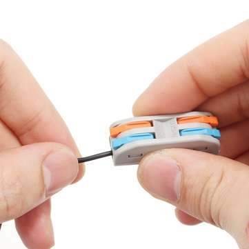 20Pcs PCT-2 2Pin Colorful Docking Connector Electrical Connectors Wire Terminal Block Universal Elec