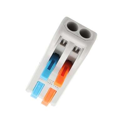 20Pcs PCT-2 2Pin Colorful Docking Connector Electrical Connectors Wire Terminal Block Universal Elec