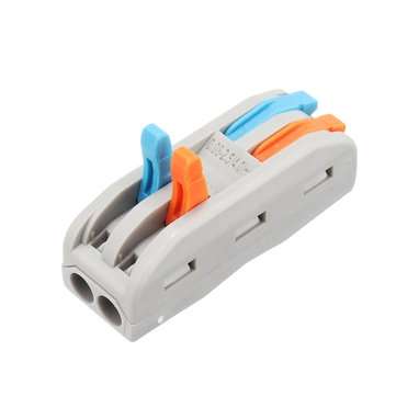 20Pcs PCT-2 2Pin Colorful Docking Connector Electrical Connectors Wire Terminal Block Universal Elec