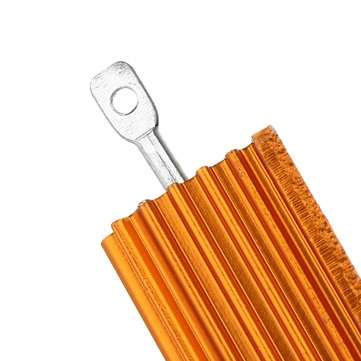 20pcs RX24 50W 0.1R 0.1RJ Metal Aluminum Case High Power Resistor Golden Metal Shell Case Heatsink R