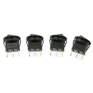 20PCS Rocker Switch Toggle 12V for Led Light Car Auto Boat Round ON/OFF SPST 20 AMP