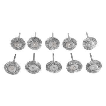 20pcs Stainless Steel Wire Brush Set Cleaner Polishing Brushes Cup Wheel For Dremel Rotary Tool